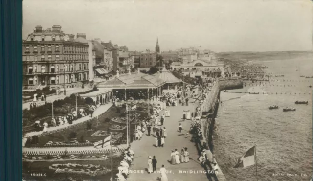 Real photo bridlington royal princes parade Edmund garland local publisher