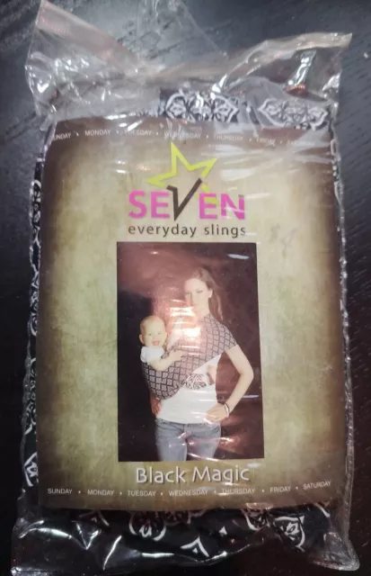 Seven Everyday Slings Black Magic Pattern Baby Side Sling Womens Size Medium (4)