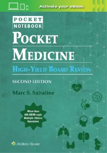 `Sabatine, Marc` Pocket Medicine High Yield Board Review Book NUOVO