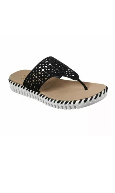 Skechers womens gowalk pizazz toe post sandals hotsell