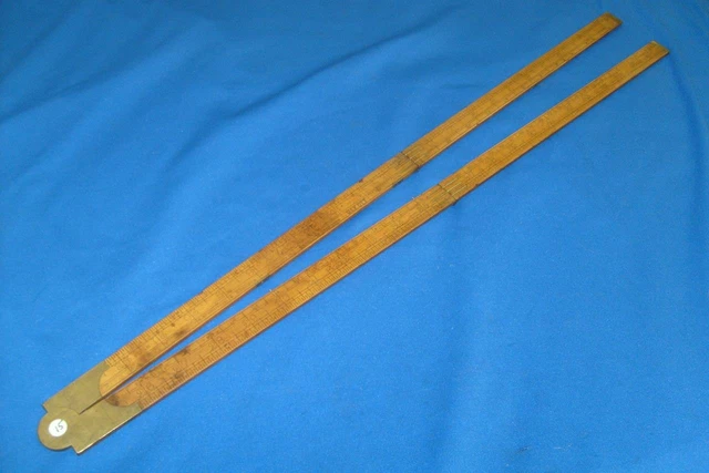48" 4 fold boxwood plain timber rule by J Rabone & Sons, Birmingham, No 1185 15 48" 4 fold boxwood plain timber rule by J Rabone & Sons, Birmingham, No 1185 15