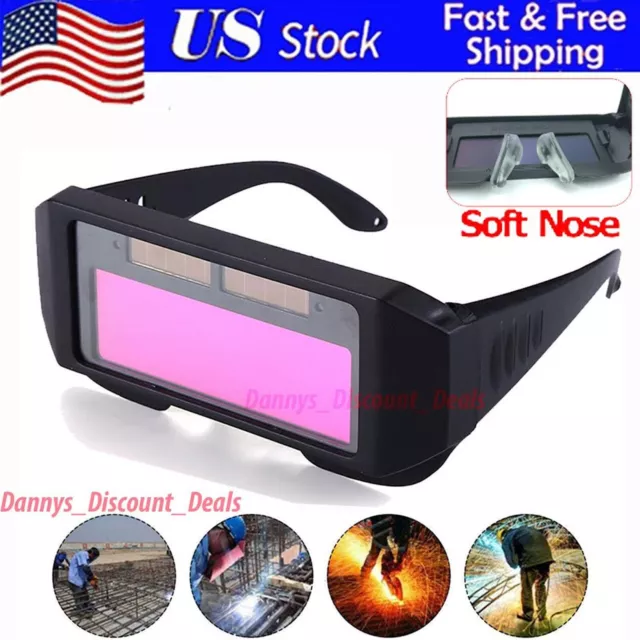 Welding Glasses Auto Darkening  Goggles Mask Safety Automatic Dimming Welder Arc