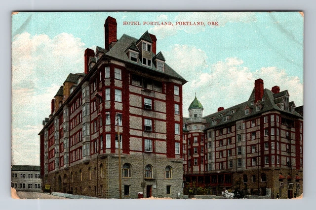 Portland OR-Oregon, Hotel Portland, Advertising, c1908 Antique Vintage Postcard