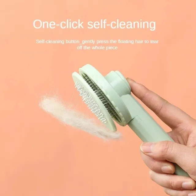 Self-Cleaning Slicker Brush Comb The Best Pet cat Dogs Grooming & Massaging Comb