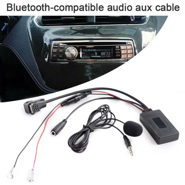 Bluetooth AUX Cable Aux Receiver Adapter For Pioneer IP-BUS Port ABS Plastic