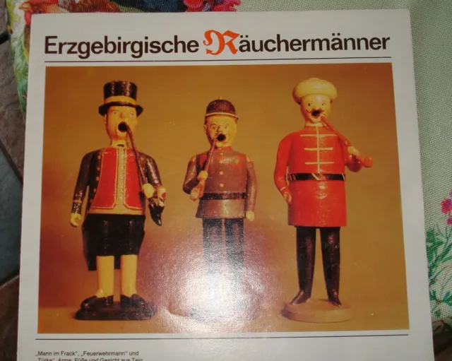 altes Faltprospekt Erzgebirgische Räuchermänner  1987