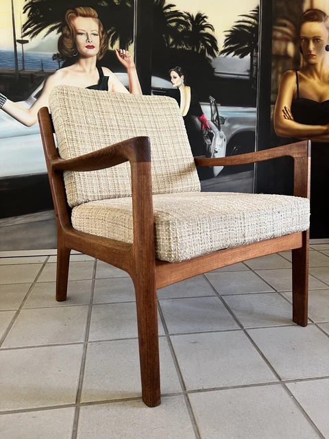 TRUE VINTAGE France & SON ""SENATOR"" 1x CHAIR Ole Wanscher Teak 60s cado 60's