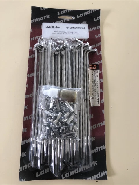 Landmark 19”Diamond' Custom ChromeSpokes-NOS