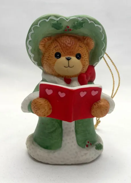 Lucy & Me Christmas Caroling Bear w/Caroling Book Lucy Rigg ENESCO 1983 Rare