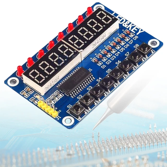 TM1637/TM1638/MAX7219 4/8 DIGIT Tubes Digital LED Display Modules for ...