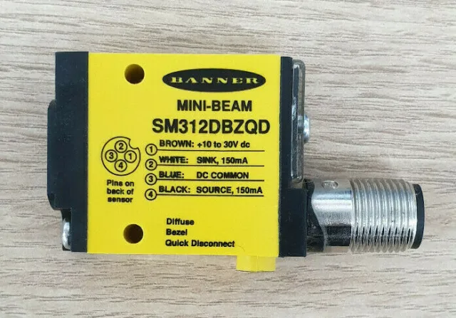 Banner Mini-Beam Infrared LED Proximity Sensor SM312DBZQD