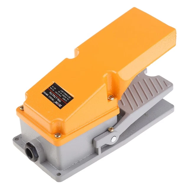 AC 380V 15A LT4 Interruttore a pedale interruttore a pedale autoreset metallo alluminio alimentazione esterna