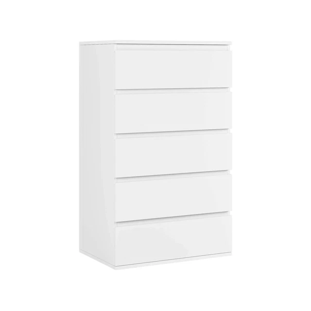 Wooden Dresser with 5/6/4 Drawers Nightstand Cabinet for Bedroom Furniture White