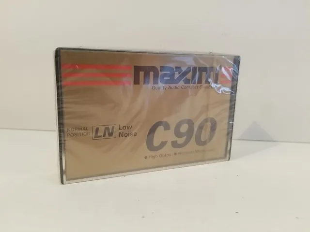 Maxim C90 Ferric Blank Audio Cassette 90 Minute Tape New Sealed Stock