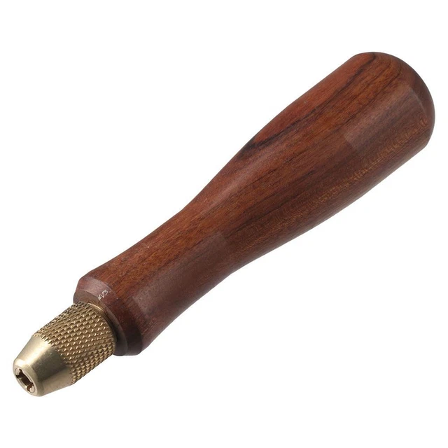 BRASS COLLET CHUCK File Solid Wood Handle Solid Wooden Handles
