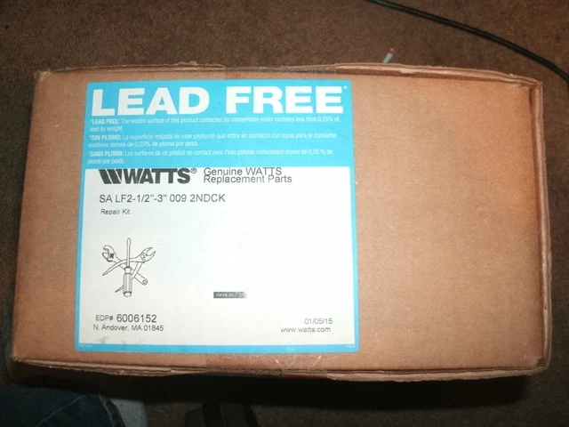 WATTS 009 2 1/2 - 3 1st Check Kit Repair Kit,Watts Series 009 FREE SHIP