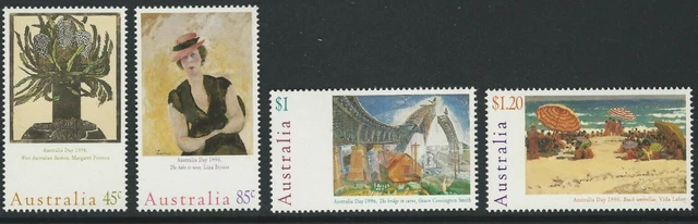 Decimal Stamp Australia Day- Paintings By Australian Artists 1996 Stamp Set MNH.