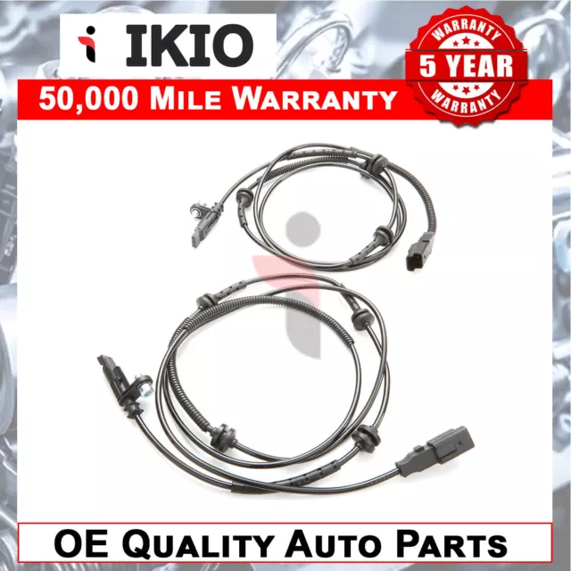 Ikio 2X REAR LEFT & RIGHT ABS WHEEL SPEED SENSOR FOR PEUGEOT 407 (2004-) MFA28x2