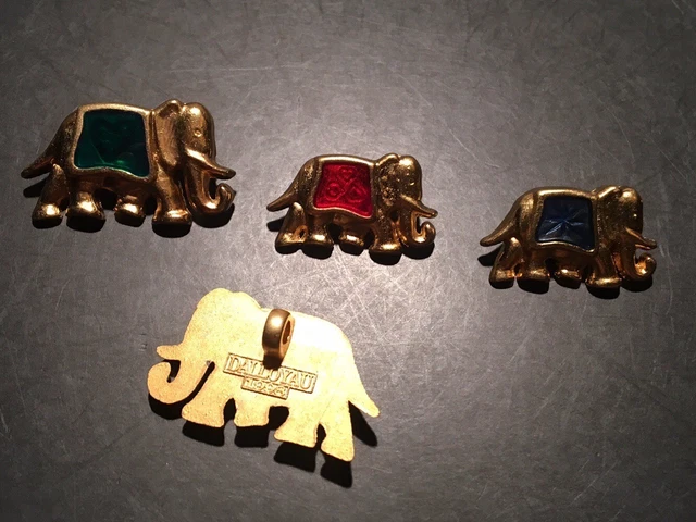 Serie Complete Dalloyau Paris Feves Elephants 1998