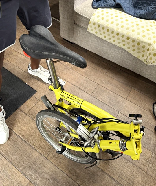 VINTAGE YELLOW BROMPTON Folding Bike 3-Speed £414.70 - PicClick UK