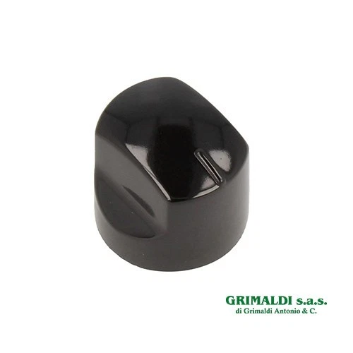 Manopola Gas Nera Satinata Per Piano Cottura Ariston/Indesit - C00110620 Originale