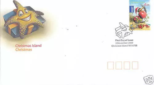 2009 Christmas Island Christmas FDC