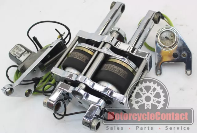 84-99 Evo Legend Softail Air Ride Kit Rear Back Shock Absorber Suspension Chrome