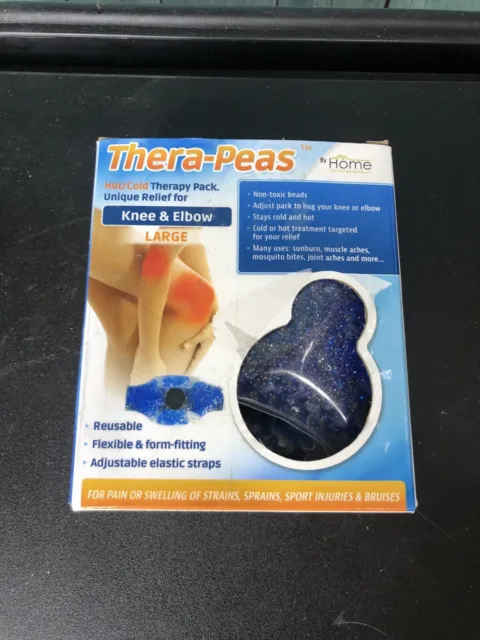Paquete de terapia de frío caliente Thera Peas alivio único para rodilla y codo talla grande
