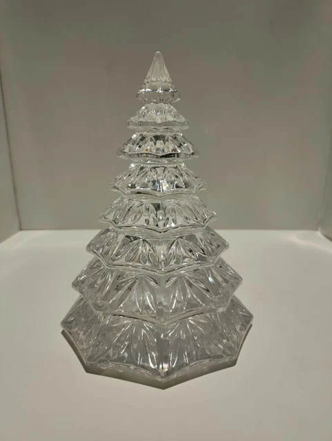 Marquis by Waterford Clear Christmas Tree Lead Crystal 6.5 Inches Germany Marquis by Waterford Clear Christmas Tree Lead Crystal 6.5 Inches Germany