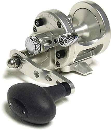 AVET SX 5.3 LH-SI Lever Drag Conventional Reel, Left-Hand, 5.3:1 Ratio, Silver