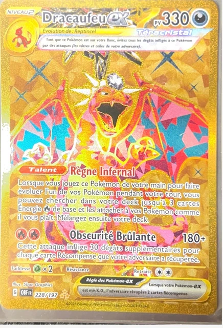 Compte Pokémon Avec Dracaufeu Gold & Autres Ex - 250 Cartes Niveau 8, Neuf