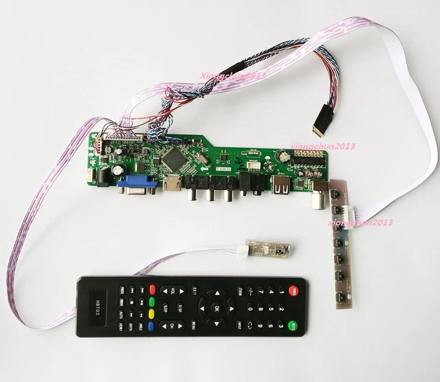 thumbnail image 2 of TV+HDMI+VGA+USB LCD LED Controller Driver Board Kit For DIY Monitor - Fits B156XW02, LTN156AT02 2 of 5