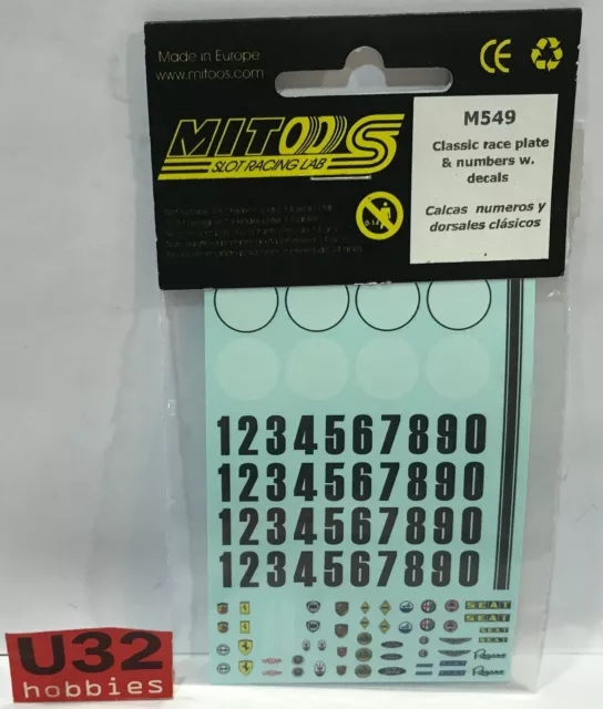 Mitoos M549 Duplicate Race Numbers And Numbers Classic