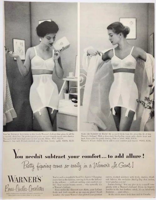 1968 Exuisite Form Bras & Girdles Ad ~ No More Yellowing, Vintage Clothing  & Accessory Ads