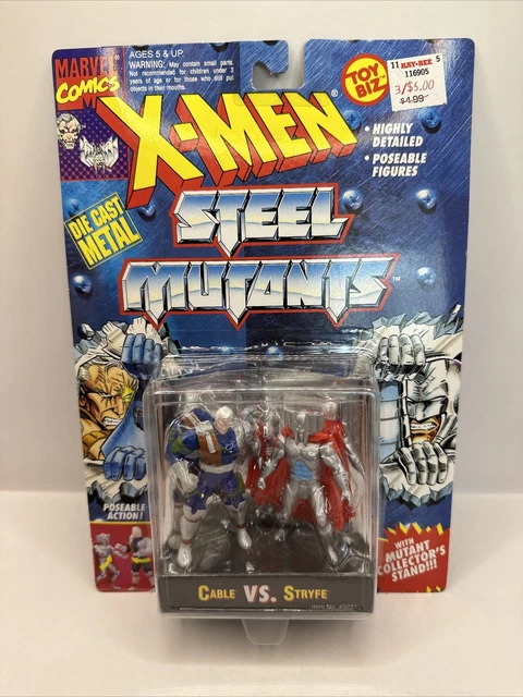 1994 Toy Biz Marvel Comics X-Men Steel Mutants Die Cast Metal Figure New Rare
