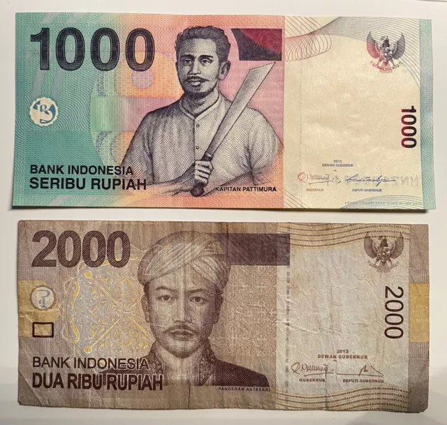 Indonesien Indonesia 1000/2000  1.000/2.000 Rupiah 2013