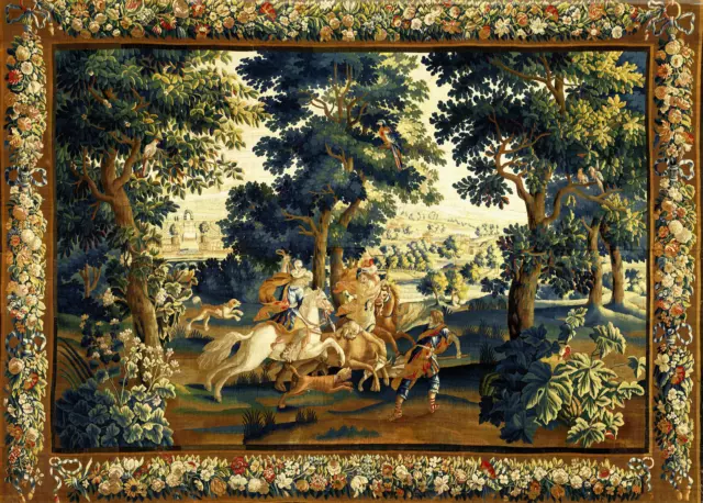 Vibrant Ultra Exceptional Verdure Tapestry Reproduction Woven/Fabric RE862006