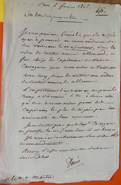 Lettre Autographe Signée Albert Millaud (1890) – Au Proviseur Du Lycée Louis Le Grand