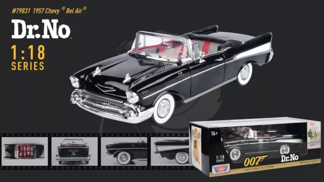 Motormax Chevy 1957 Bel Air James Bond Collection 007 Dr No Au 1/18