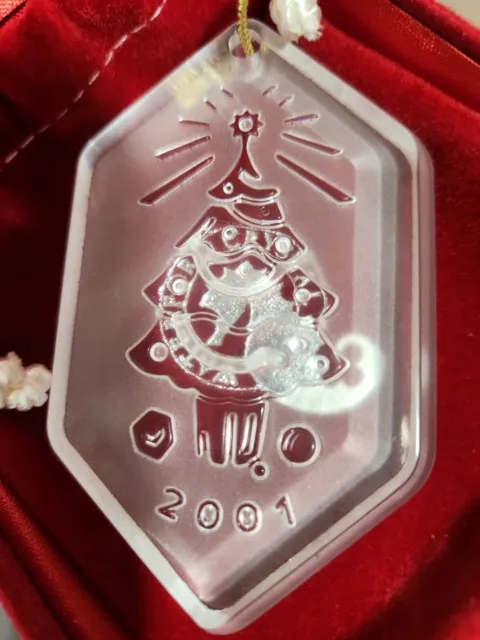 Waterford Songs of Christmas O' Christmas Tree 2001 Crystal Tree Ornament