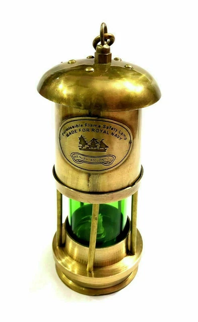 Antik Messing Minor Öl Lampe Nautisch Schiff Laterne Maritim Boot Licht Neu