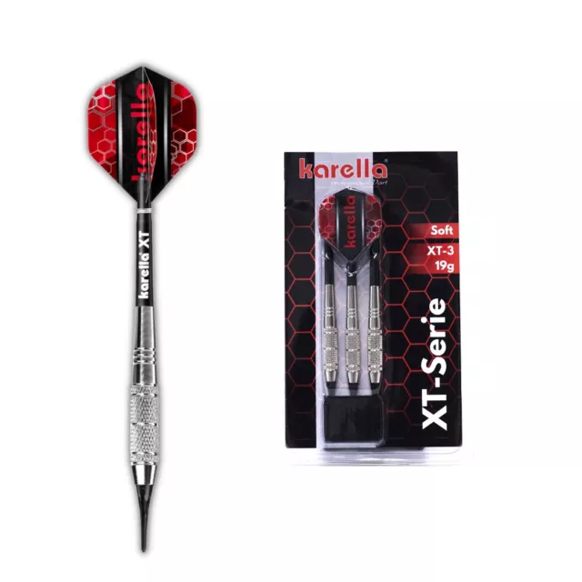 Karella Fléchettes XT-2 3er-Set Fléchettes Souples Brass-Darts