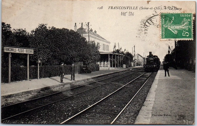 95 FRANCONVILLE - vue de l'interieur de la gare