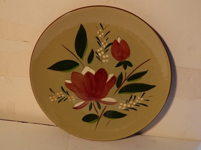 Stangl Pottery Magnolia 10 in Dinner Plate Pristine Condition