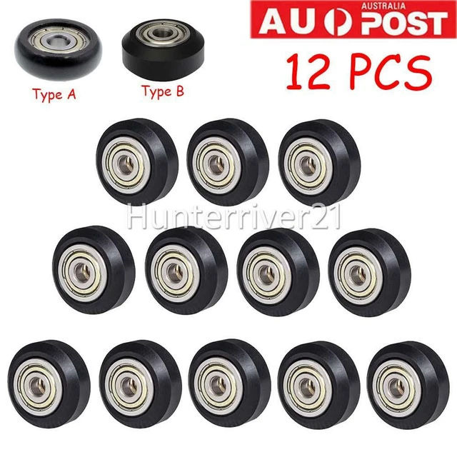 12x Pro Fr 3D Printer Parts V Slot Wheel Plastic Pulley Linear Bearing POM Ender