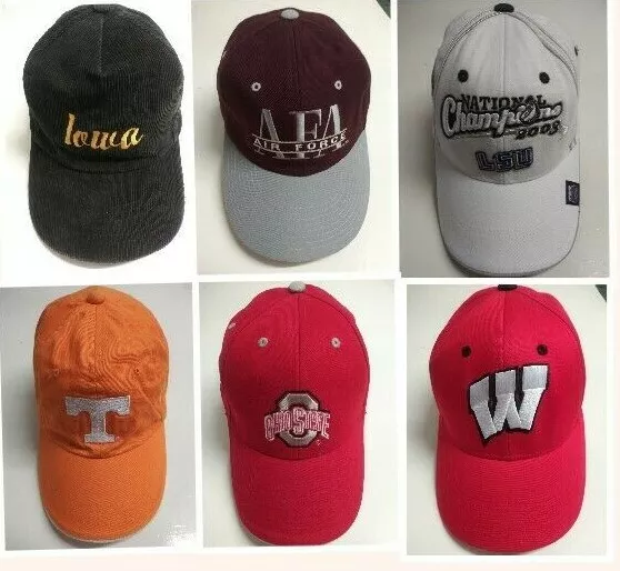 NCAA Football Hat YOU CHOOSE snapback ASU FSU Duke AUB Tenn OSU LSU texas 2