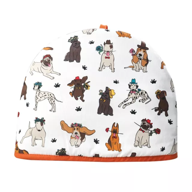 Tea Cosy 100% Cotton Teapot Insulated Cover Warmer Kitchen Dogs Novelty Just In