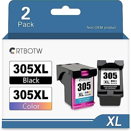 CRTBOTW 305XL rigenerata 305 XL per HP 305 cartuccia d'inchiostro Combo Pack