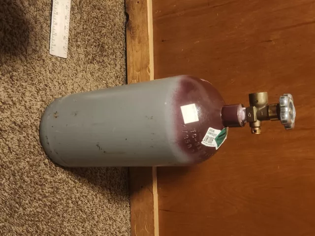40 cu/ft 75% Argon 25% CO2 Welding Gas Cylinder Tank CGA 580 - FULL