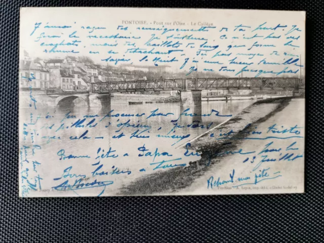 CPA 95 PONTOISE - Pont sur l'Oise - Le Collège